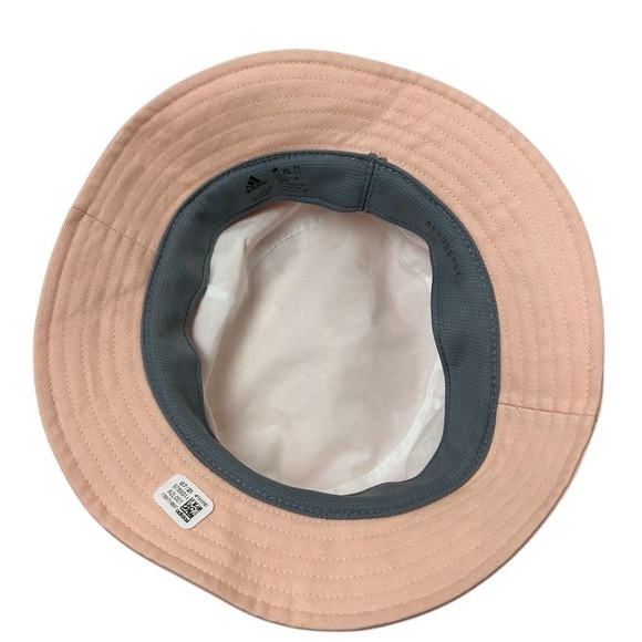 Adidas Women's Pink Bucket Hat One Size Summer Casual Logo Accents - Picture 2 of 14